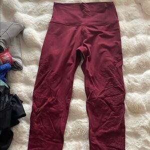 Aerie Burgundy Leggings
